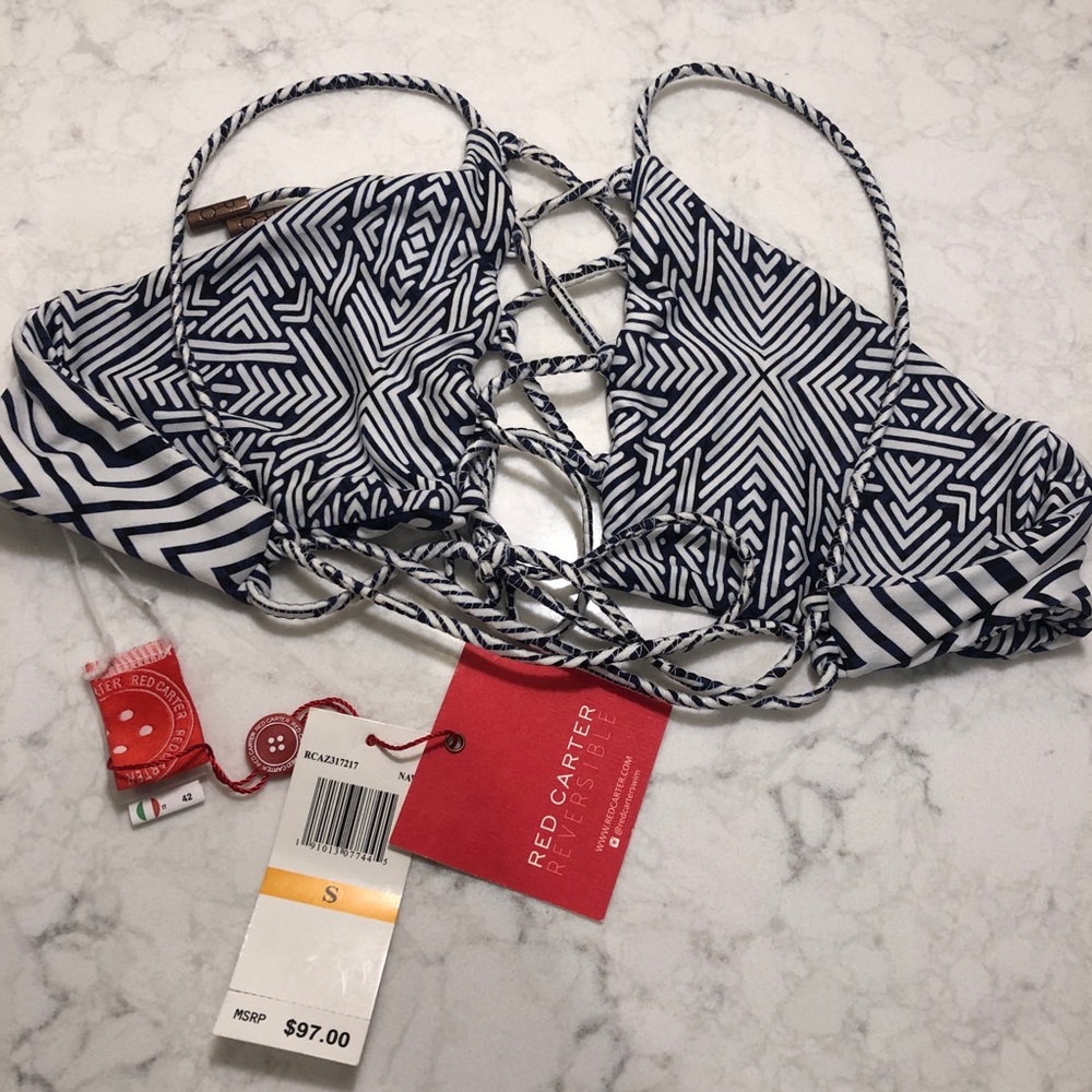 Red Carter Azteca Reversible Bikini - Picture 6 of 7